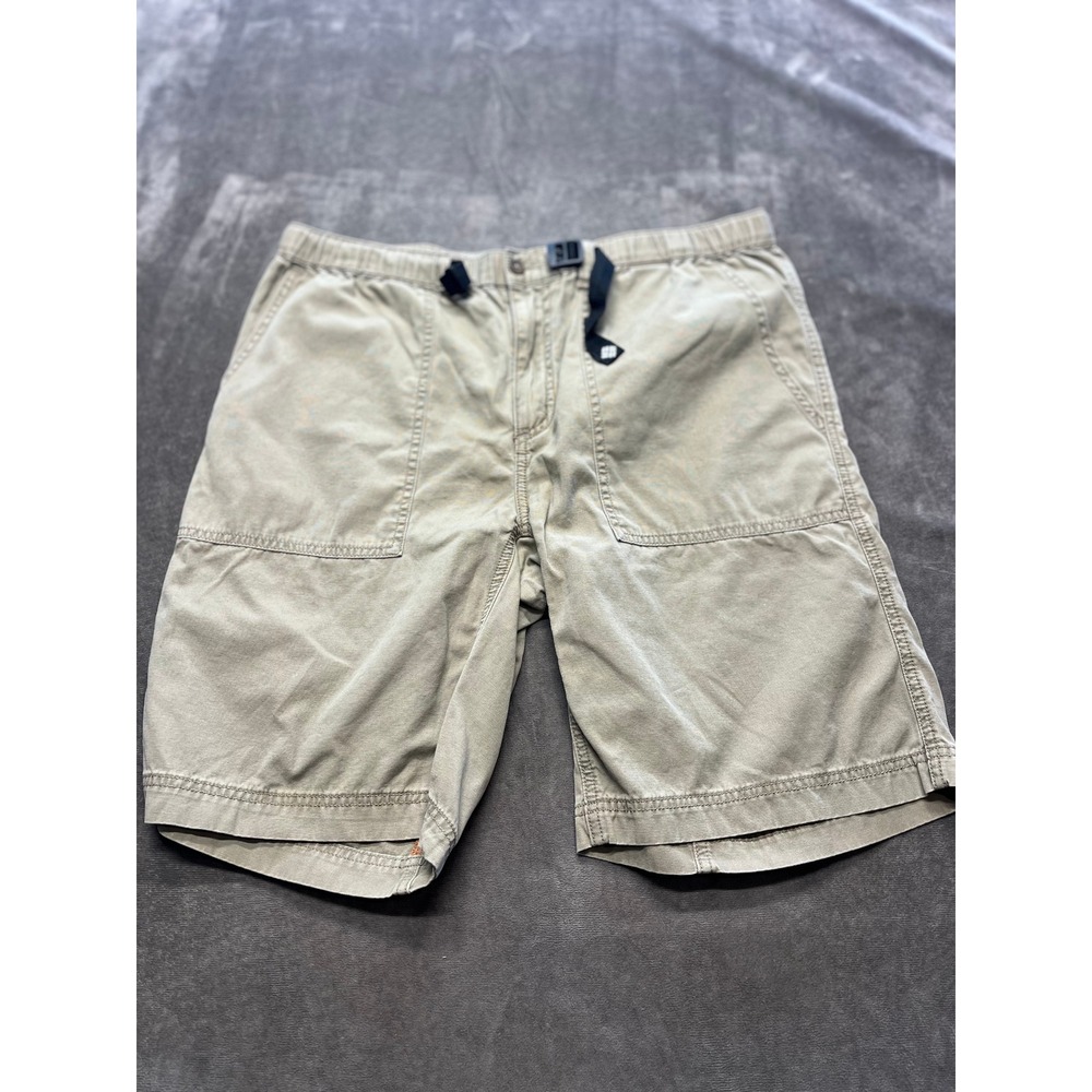Columbia‎ Men's Cargo Shorts Khaki Belted Elastic Waist Size XL
